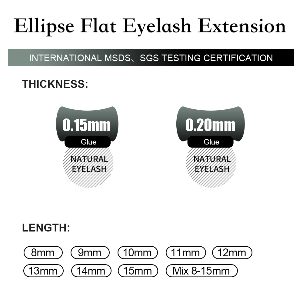 Raeclarus Hộp Lông Mi Giả 0.15mm Mềm Mại Tự Nhiên