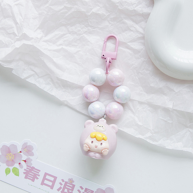 Chuỗi Hạt acrylic Nhiều Màu Dễ Thương Dùng Làm Móc Khóa / Điện Thoại / Balo diy