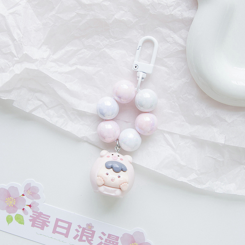 Chuỗi Hạt acrylic Nhiều Màu Dễ Thương Dùng Làm Móc Khóa / Điện Thoại / Balo diy