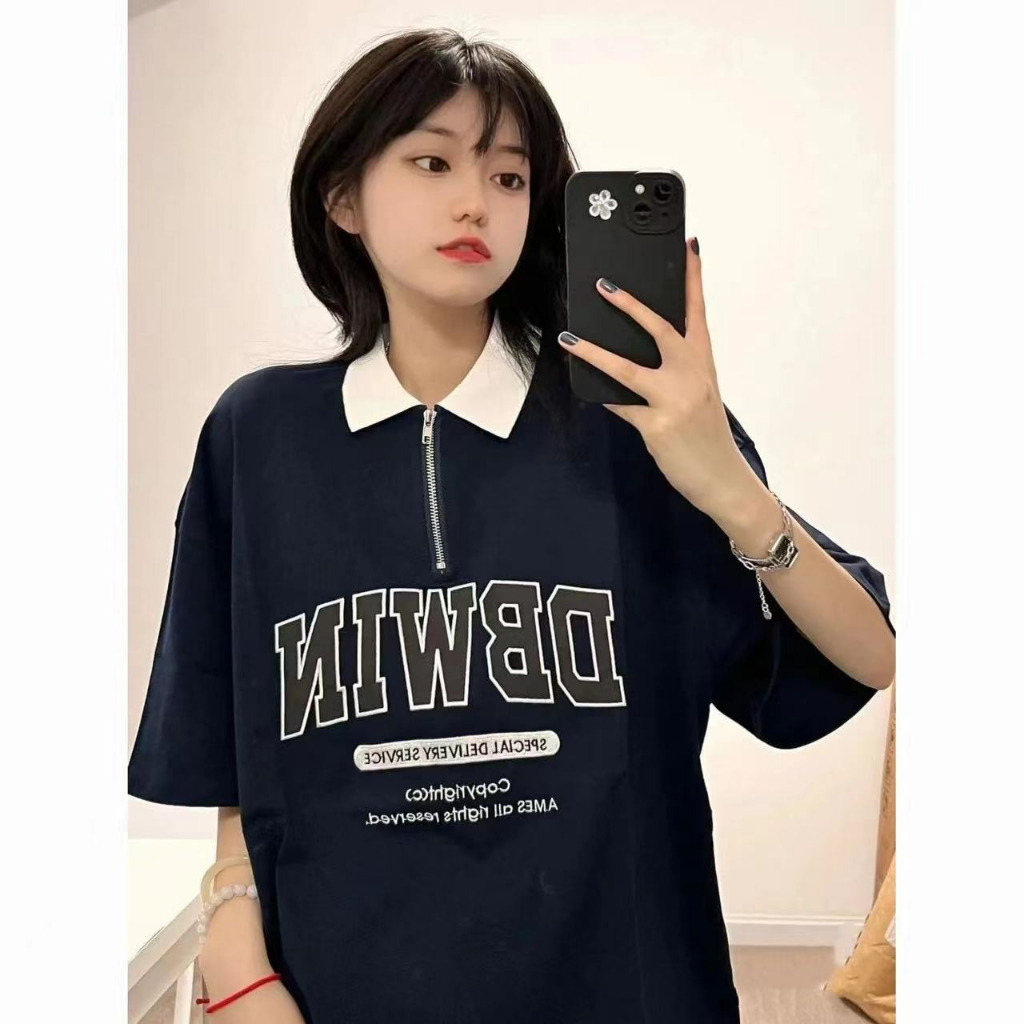 Sarah áo phông áo thun nữ áo polo nữ Thời trang hàn quốc A23K00I 34Z230825