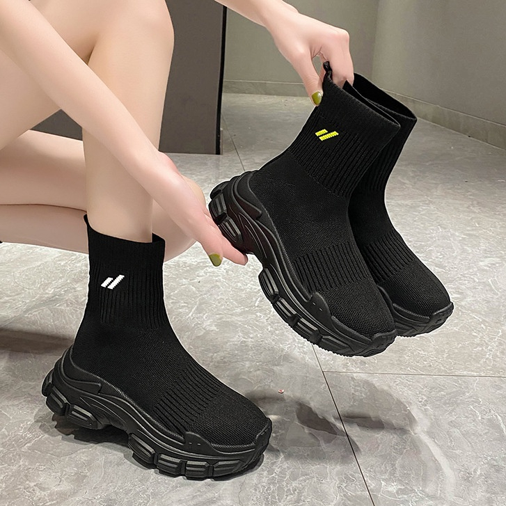 Hong Kong Premium shoes❥Giày Thể Thao Đế Dày Co Giãn Thời Trang Dành Cho Nữ