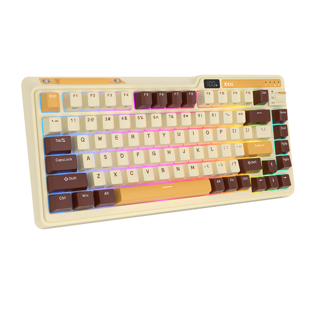 Kzzi Bàn Phím Cơ gaming kezhi k75 pro 80% Không Dây Chất Lượng Cao