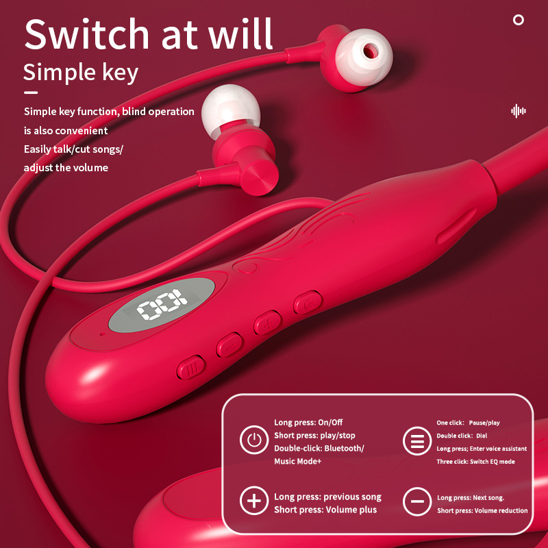 Vanteenie Tai Nghe Không Dây bluetooth 5.3 Có Đèn led Và Mic Dung Lượng Lớn 2200mah