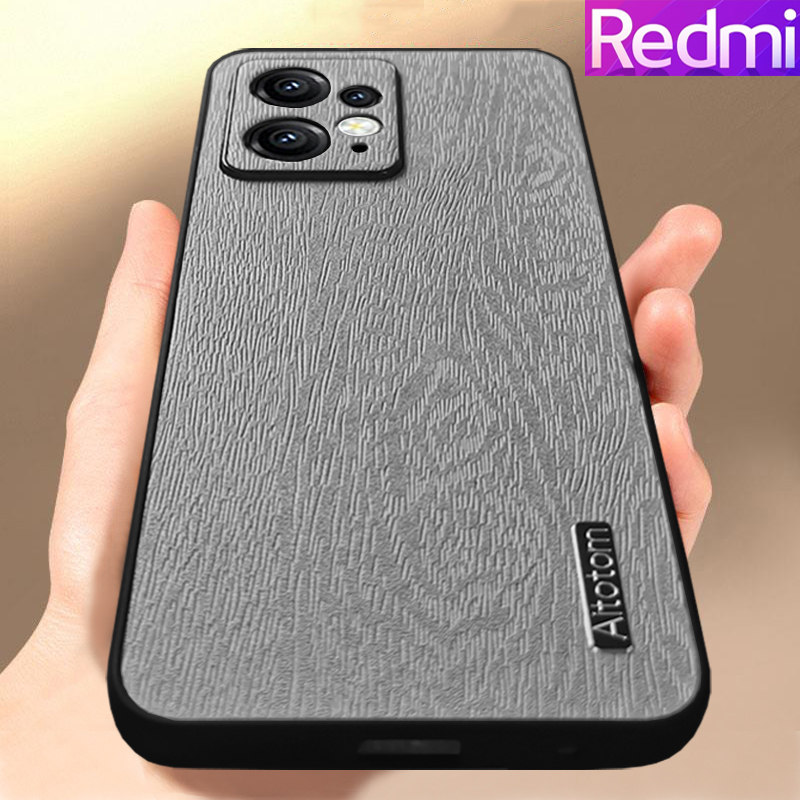 Redmi Note 12 Pro Plus Note 12S Note 12 Turbo Note 11 Pro Note 11S Redmi 12C Xiaomi 12T Pro Xiaomi 13 Lite 13 Ultra Vỏ cây kết cấu mô hình sốc bằng chứng mồ hôi trường hợp điện thoại
