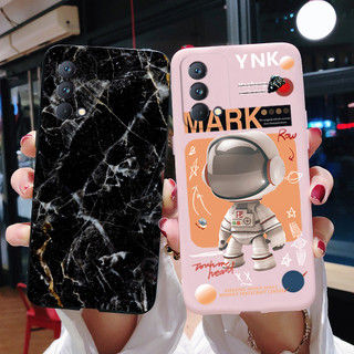 Realme Ốp Điện Thoại tpu Silicon Mềm Họa Tiết Vân Đá Cẩm Thạch / Phi Hành Gia Màu Kẹo Cho realmegt master rmx3363 rmx3360