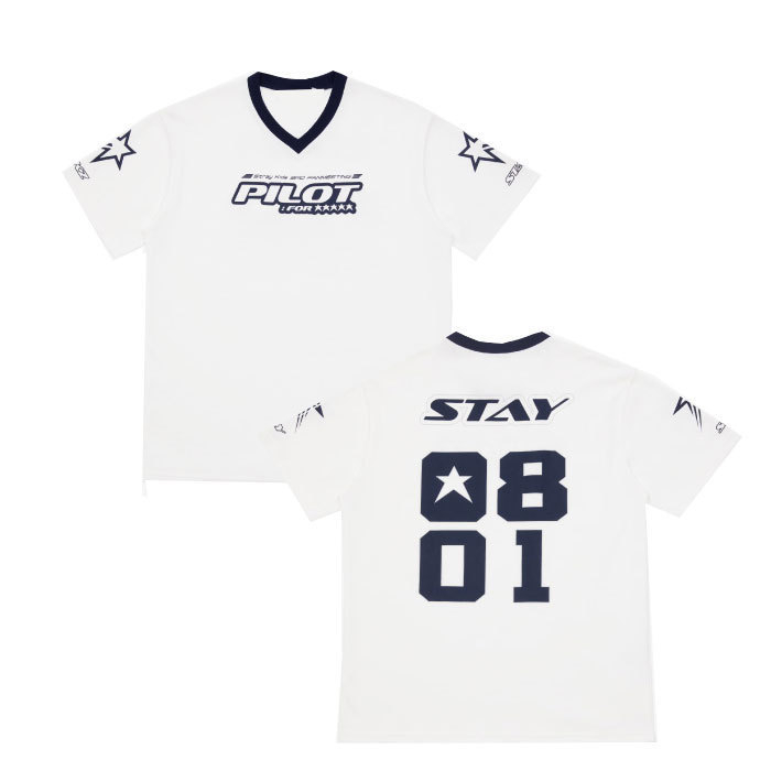 Áo Thun cotton Tay Ngắn Cổ Tròn In Hình Nhóm Nhạc stray kids 3rd fm pilot for 5 star Thời Trang Mùa Hè Cho Nam Và Nữ