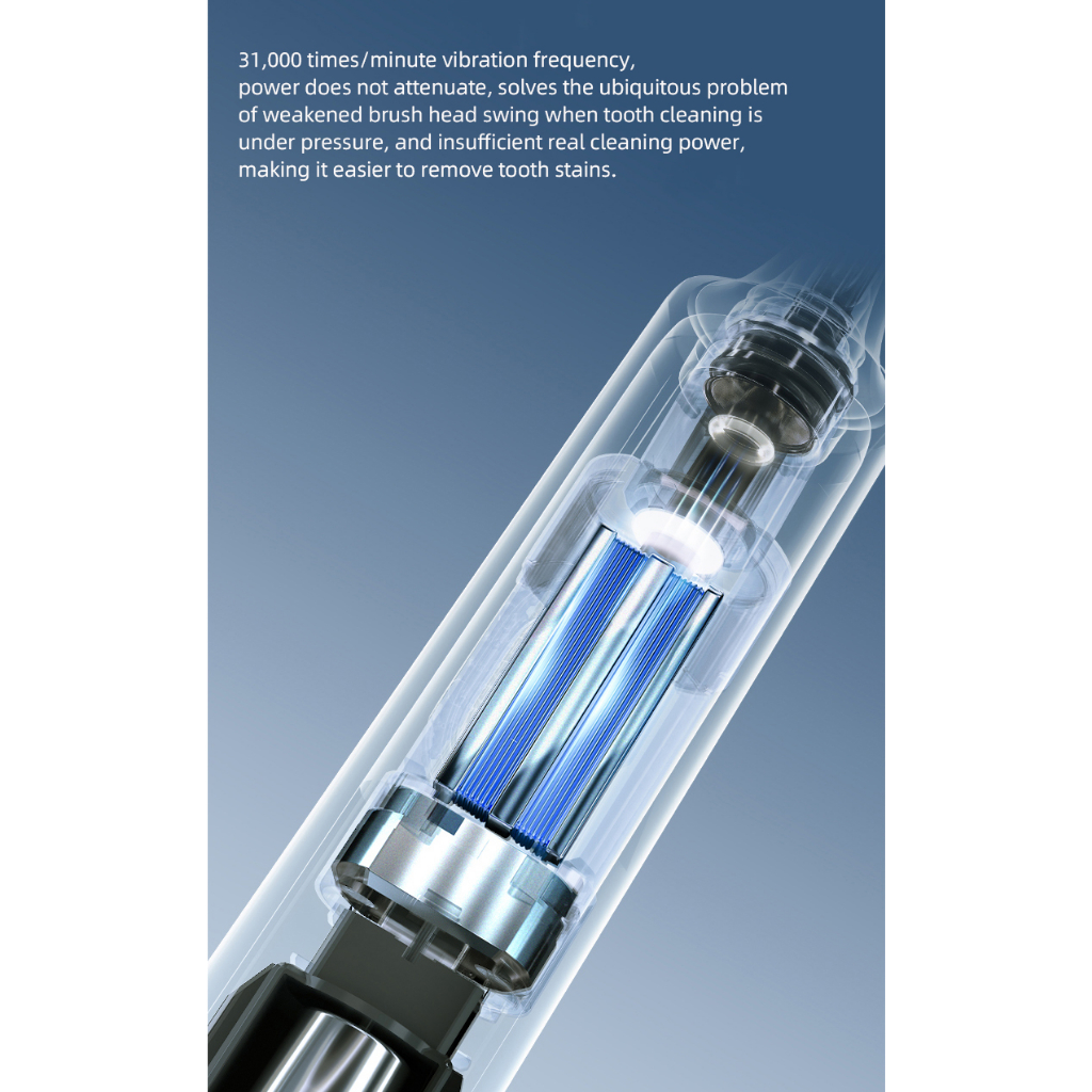 Xiaomi mijia t301 Bàn Chải Đánh Răng Điện sonic Sạc usb Chống Thấm Nước Cho Người Lớn