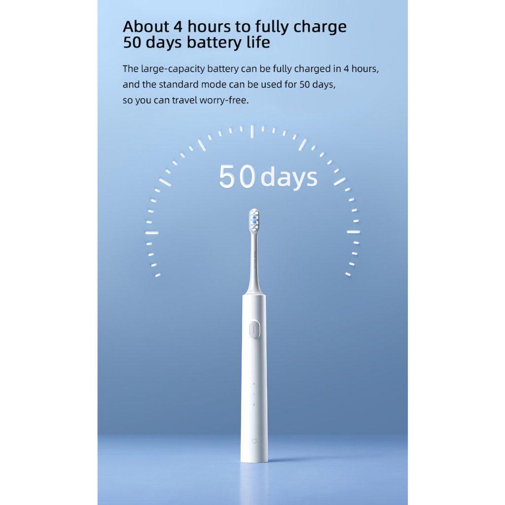 Xiaomi mijia t301 Bàn Chải Đánh Răng Điện sonic Sạc usb Chống Thấm Nước Cho Người Lớn