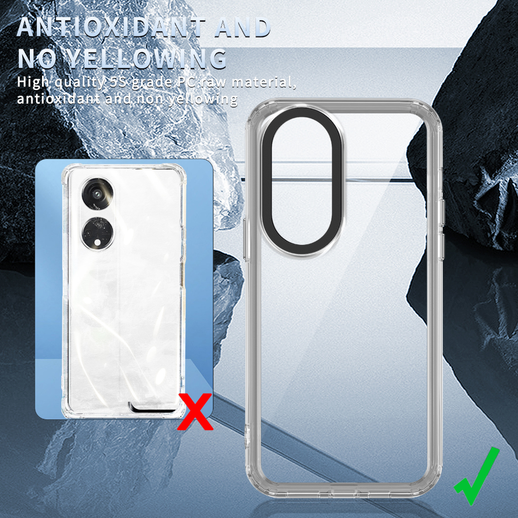 Ultra Ốp Điện Thoại pc Silicon Siêu Mỏng Trong Suốt Cho oppo reno 8t 5g / reno 8t 4g / reno 9 5g / reno 9 pro 5g / reno 10 5g / reno 10 pro 5g