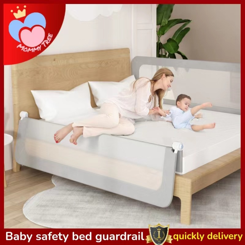 Đệm Bọc Xung Quanh Giường Ngủ Gấp Gọn Vô Hình Bảo Vệ An Toàn Cho Bé