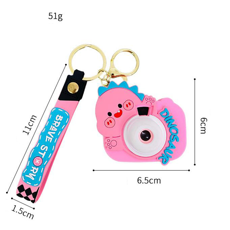 Hoạt Hình Móc Khóa Hình Khủng Long / Răng Hổ Mini Dễ Thương