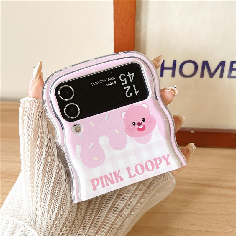 Ốp Điện Thoại Chống Sốc Hình Hoạt Hình 3d Có Thể Gấp Gọn Cho samsung galaxy z flip 5 zflip 4 z flip3