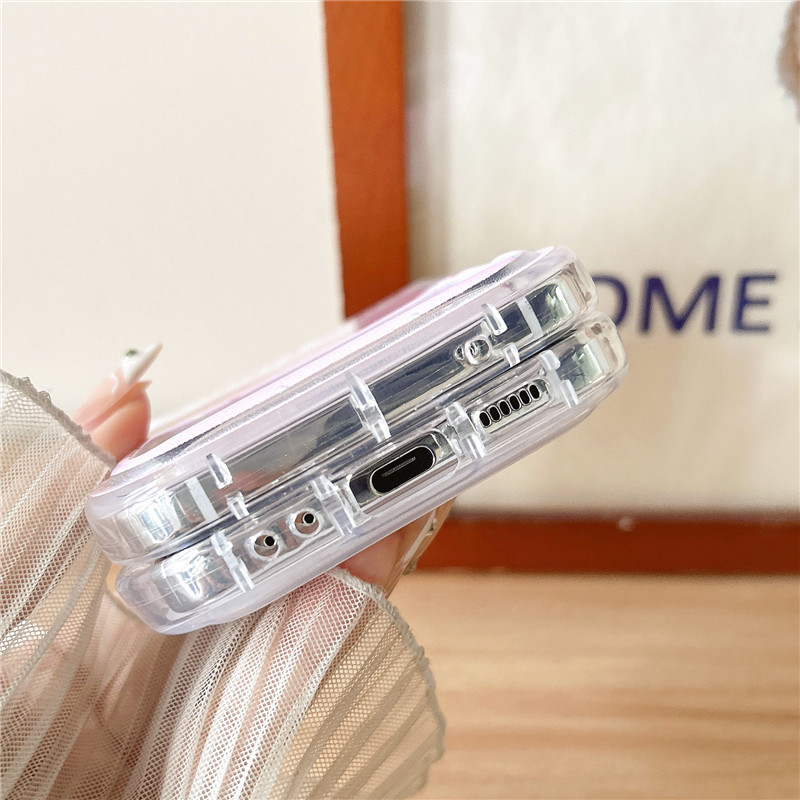 Ốp Điện Thoại Chống Sốc Hình Hoạt Hình 3d Có Thể Gấp Gọn Cho samsung galaxy z flip 5 zflip 4 z flip3