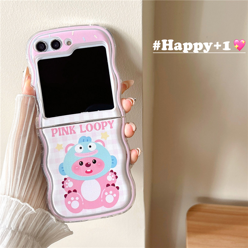 Ốp Điện Thoại Chống Sốc Hình Hoạt Hình 3d Có Thể Gấp Gọn Cho samsung galaxy z flip 5 zflip 4 z flip3