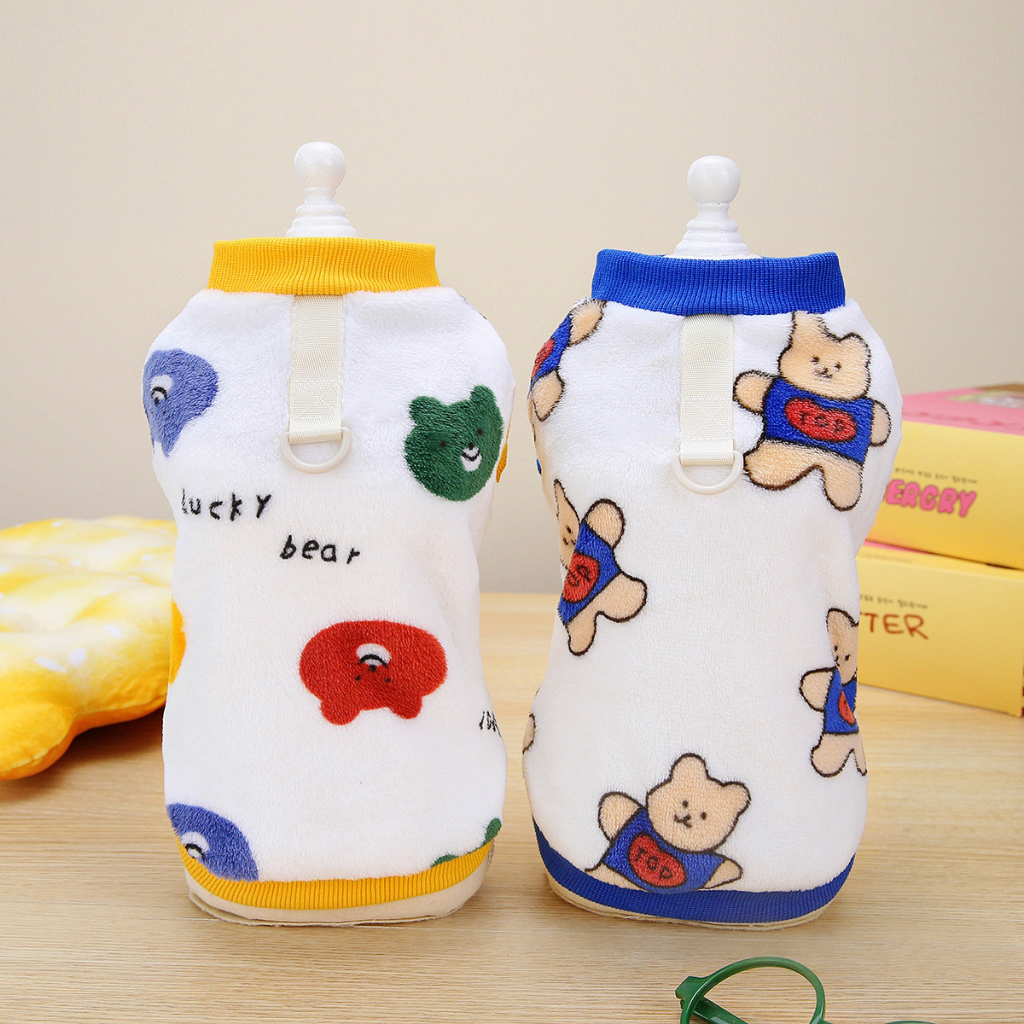 Áo Len Giữ Ấm Nhiều Lớp Phù Hợp Cho Thú Cưng Vào Mùa Thu Đông