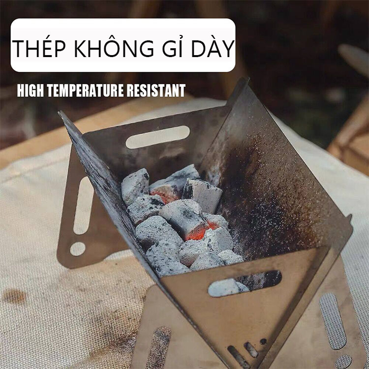 Sẵn sàng tại VN ✔ Bếp nướng than mini gấp Bếp Nướng Bbq mini Phù Hợp Cho Hoạt Động Ngoài Trời