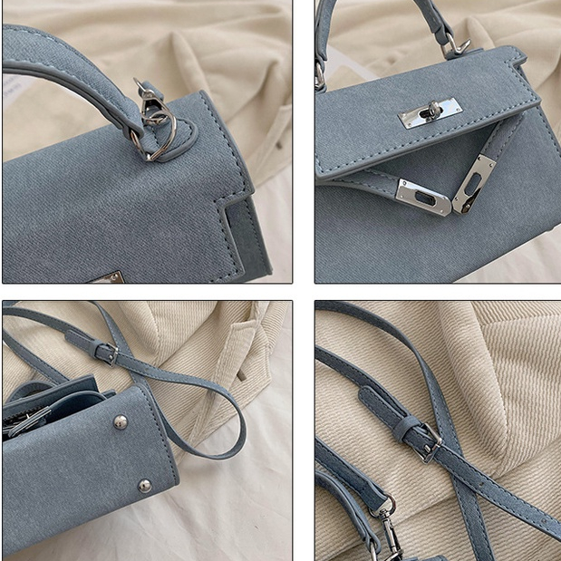 Túi Đeo Chéo Hình Vuông Nhỏ Đơn Giản Thời Trang Hàn Quốc Cao Cấp Phong Cách Vintage Hàng Mới Dành Cho Bạn Nữ