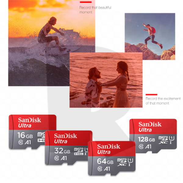 Thẻ Nhớ sandisk micro sd class10 tf 10 Tốc Độ Cao 4gb 8gb 16gb 32gb 64gb 128gb 256gb 512gb 16gb