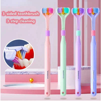 Bàn Chải Đánh Răng Lông Siêu Mịn 360 Độ Chăm Sóc Sức Khỏe Cho Người Lớn