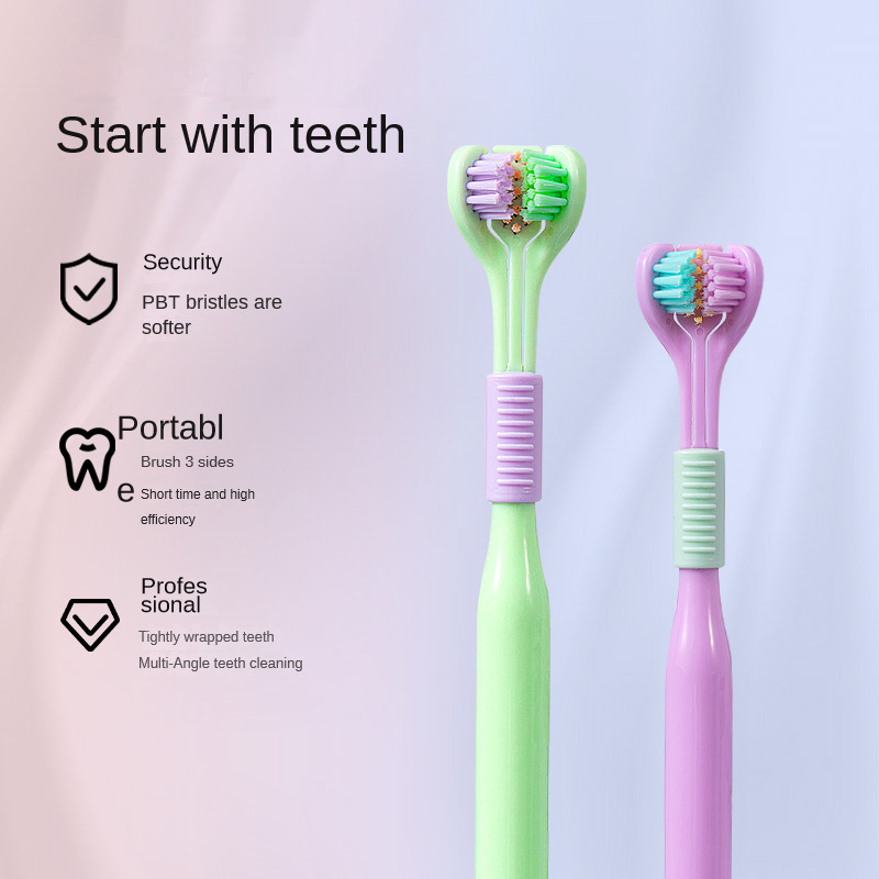 Bàn Chải Đánh Răng Lông Siêu Mịn 360 Độ Chăm Sóc Sức Khỏe Cho Người Lớn