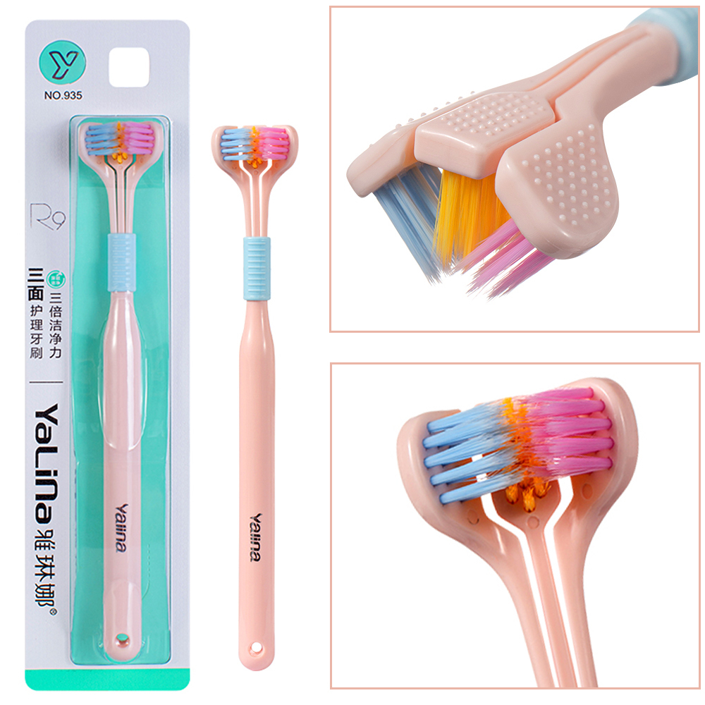 Bàn Chải Đánh Răng Lông Siêu Mịn 360 Độ Chăm Sóc Sức Khỏe Cho Người Lớn