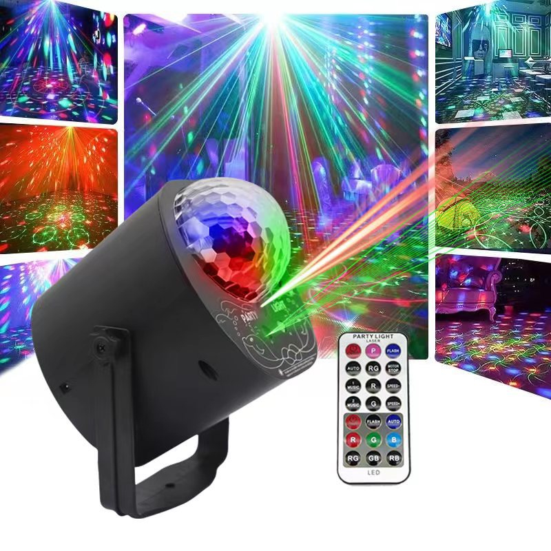 Đèn led laser Chiếu Sáng Sân Khấu local  60 Mẫu Có Âm Thanh Cho ktv club dj disco