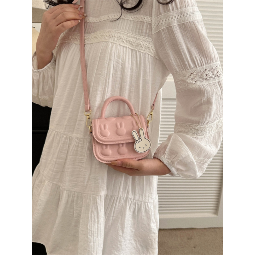 Túi Đeo Chéo Hình Thỏ Dễ Thương Xinh Xắn Cao Cấp