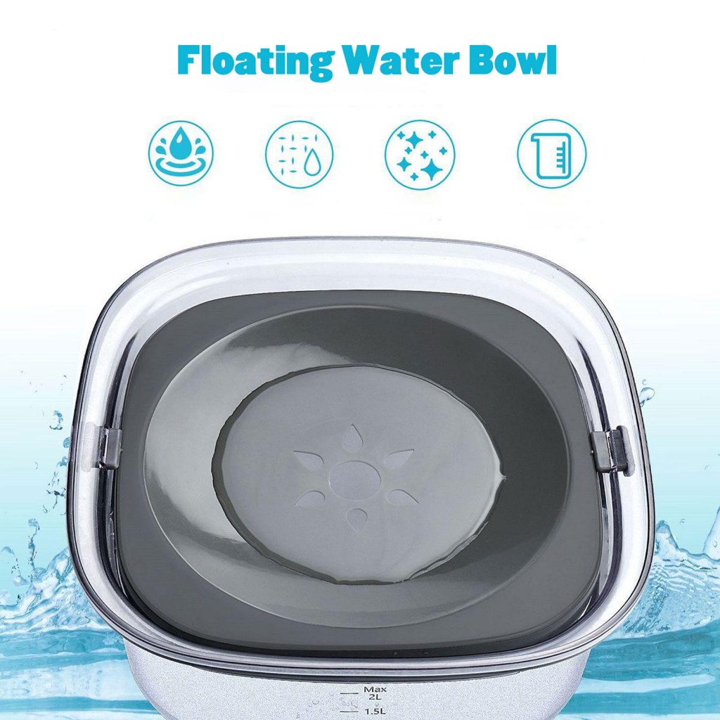 Bát nước cho chó bát nổi cho chó vừa và lớn, cho mèo máy uống nước cho thú cưng máy lọc nước cho thú cưng
