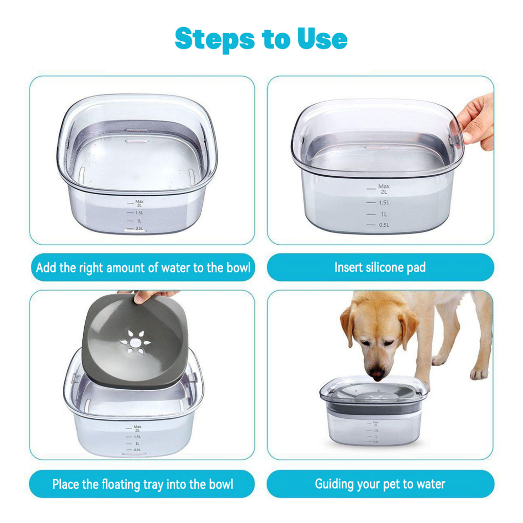 Bát nước cho chó bát nổi cho chó vừa và lớn, cho mèo máy uống nước cho thú cưng máy lọc nước cho thú cưng