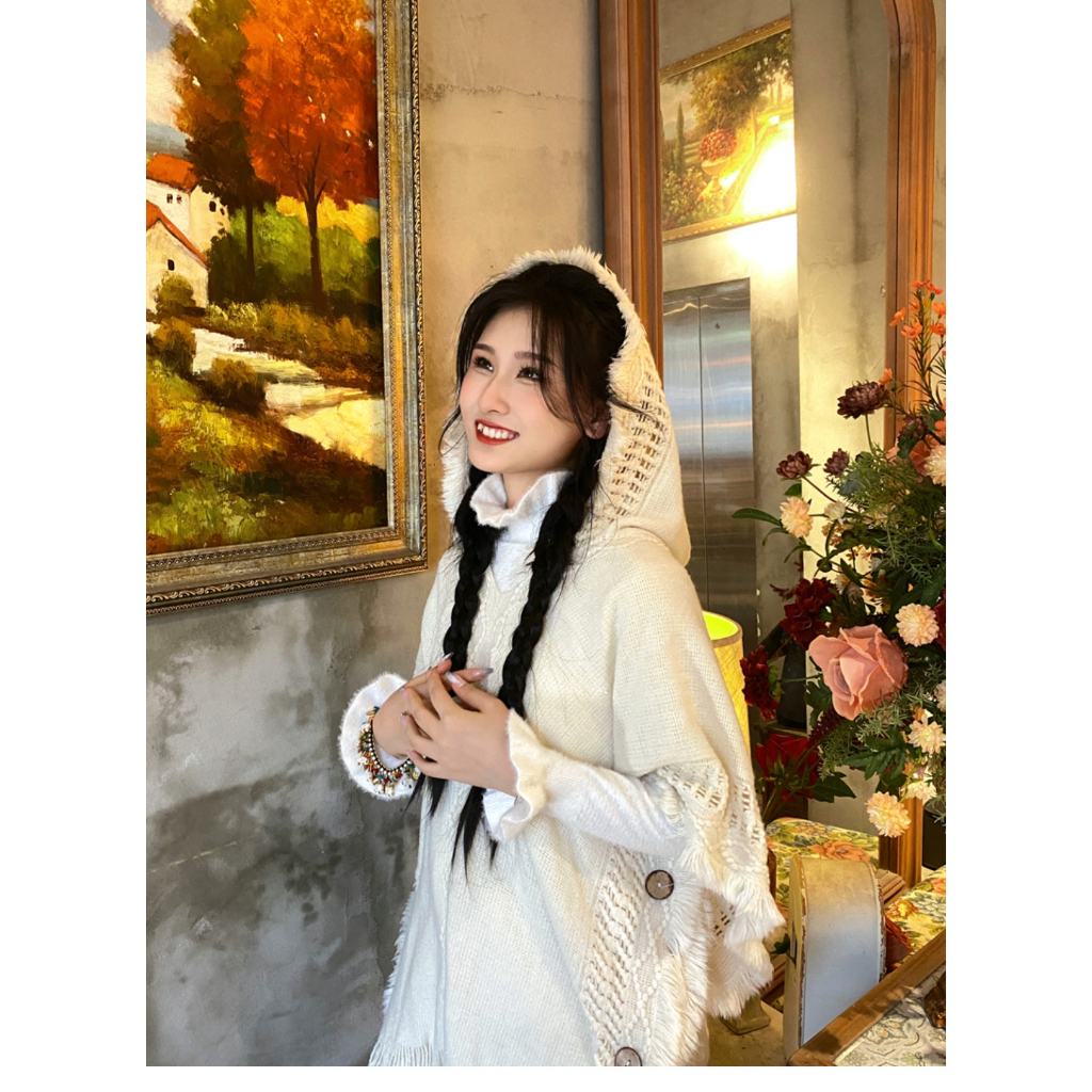 TINGYAXIU  Áo Khoác Sweater Dệt Kim Phối Tua Rua Đa Năng Phong Cách Bohemian Hàn Quốc Mới Cho Nữ