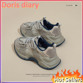 【Doris diary】Giày Thể Thao Chống Trượt Thoáng Khí 5cm Dành Cho Nữ