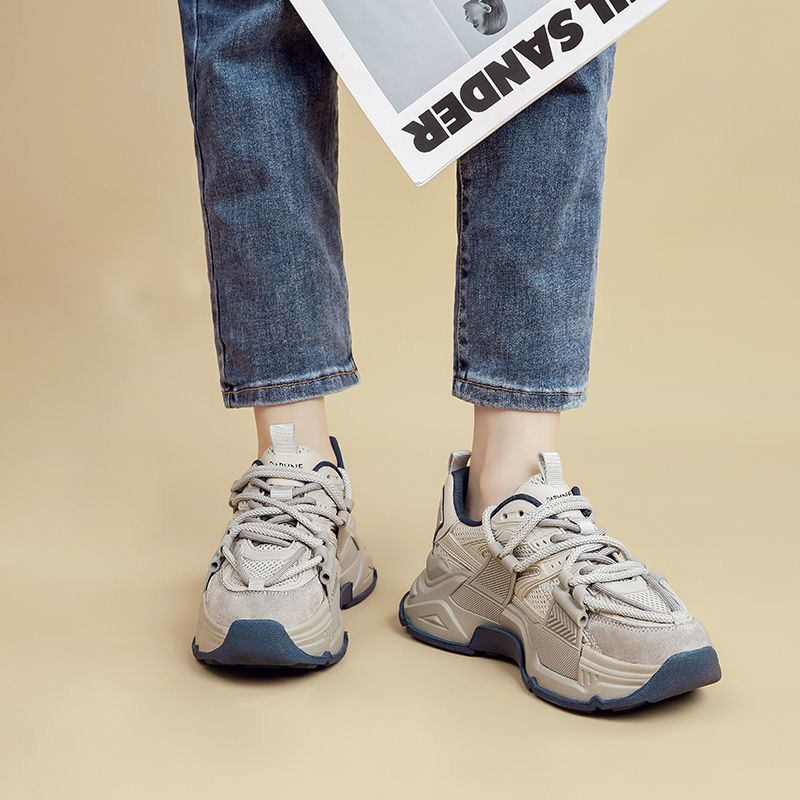 Giày Thể Thao Chống Trượt Thoáng Khí 5cm Dành Cho Nữ