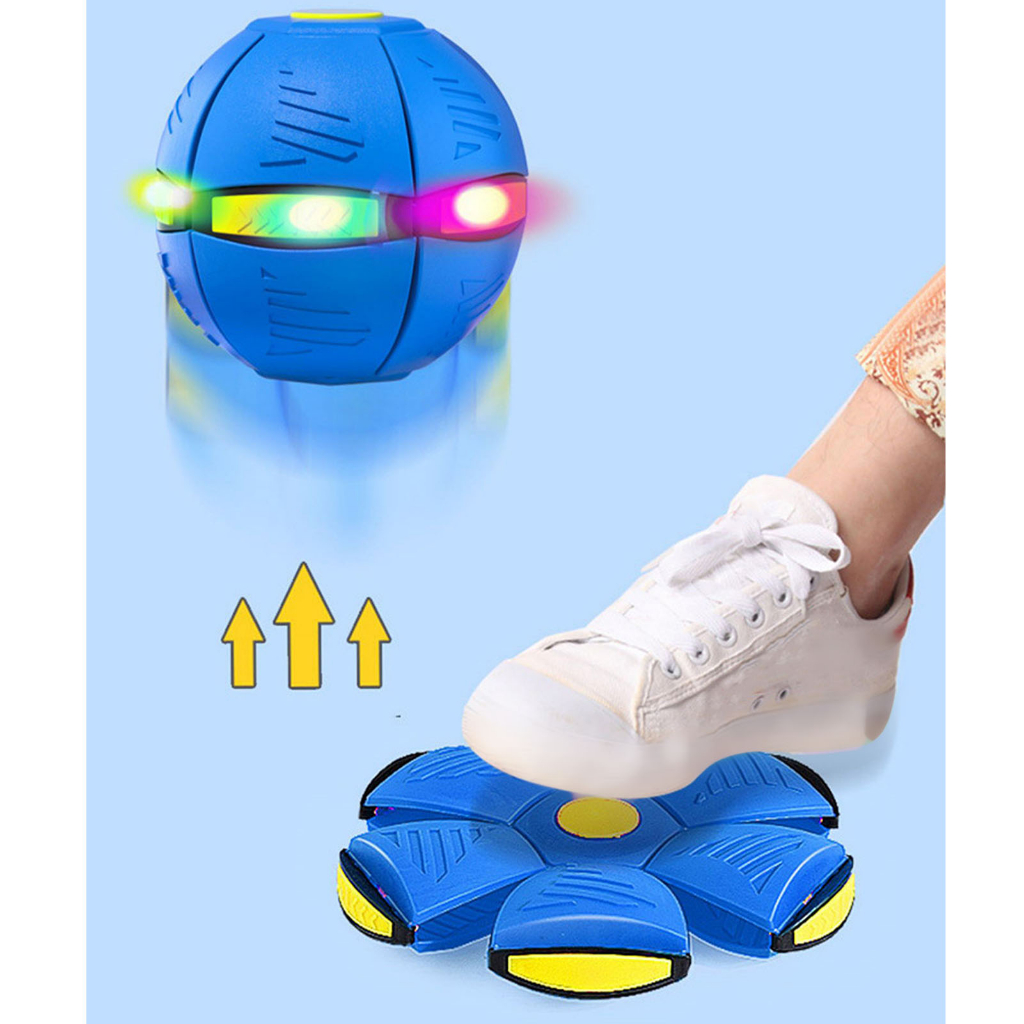 Đĩa Bay Bóng Ma Thuật Biến Dạng Có Đèn Giải Nén Phẳng Ném Cha Mẹ Con Đồ Chơi Tương Tác