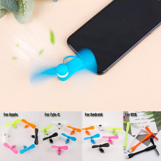 Quạt usb mini type-c Dễ Mang Theo Không Gây Tiếng Ồn Cho Điện Thoại android apple