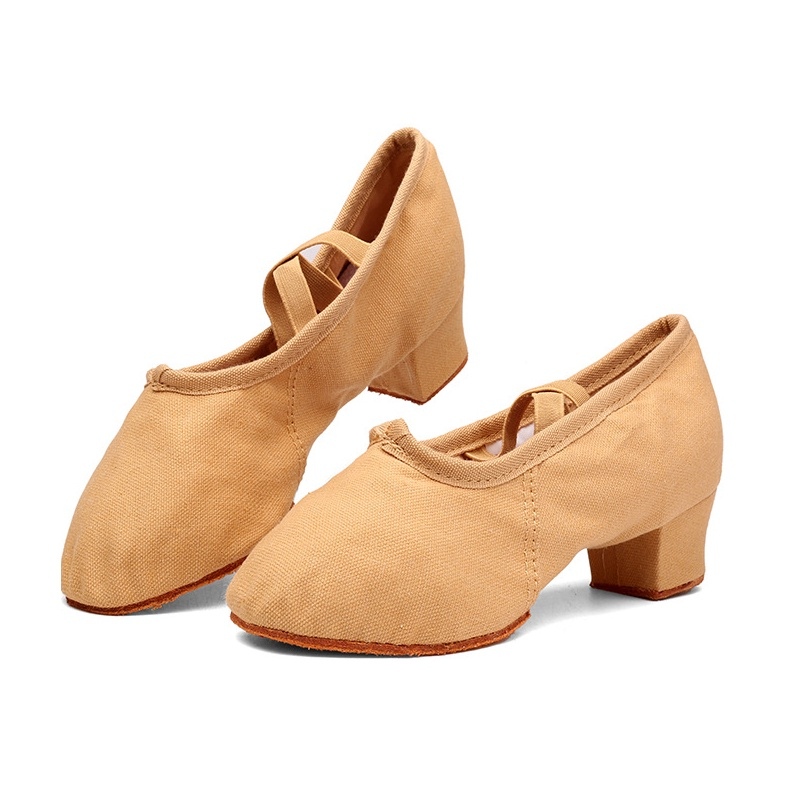 Giày Múa Ba Lê Vải Mềm 3cm