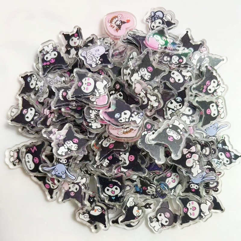 1 Mảnh Dây Buộc Tóc 2cm Hình kuromi melody pachacco kitty Màu Trắng diy Kuromi  Melody  Pachacco  Kitty White