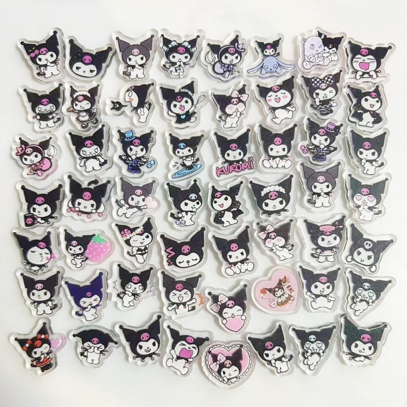 1 Mảnh Dây Buộc Tóc 2cm Hình kuromi melody pachacco kitty Màu Trắng diy Kuromi  Melody  Pachacco  Kitty White