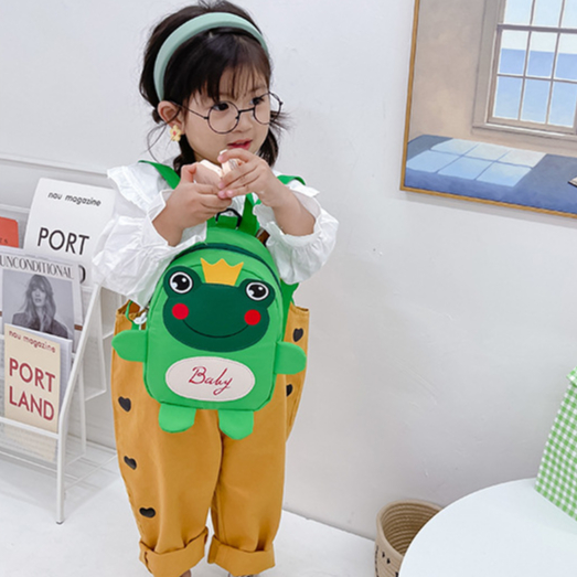 Ba Lô Chống Thất Lạc Hình Ếch Hoạt Hình Dễ Thương Phong Cách Hàn Quốc Cho Bé