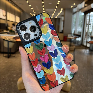 ốp iphone 11/12/13/14/15 Pro Max Color Love Heart Case For ốp lưng iphone 11,12,13,14,15,11PM,12PM,13PM,14PM,15PM