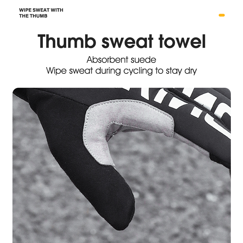 Găng Tay Lái Xe Đạp Chống Trượt Thoáng Khí Bảo Vệ Ngón Tay Màn Hình Cảm Ứng