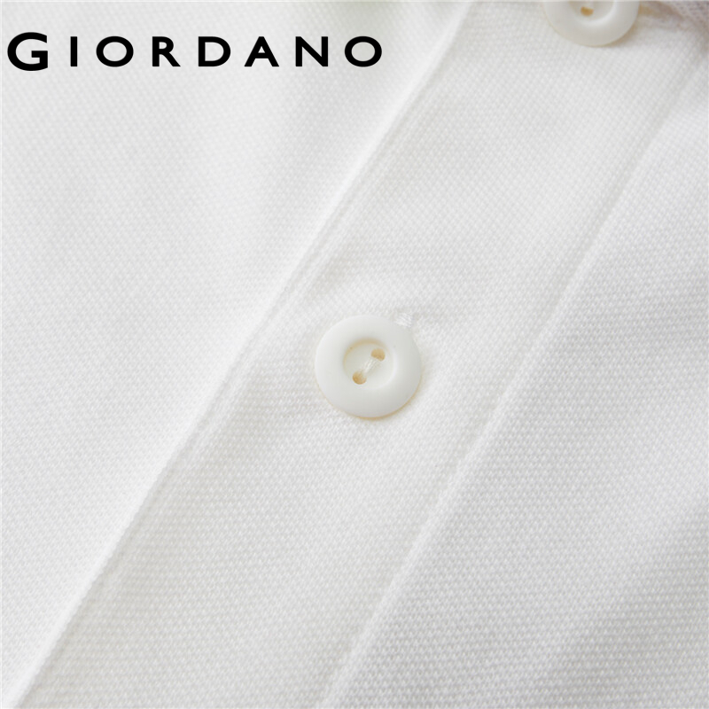 GIORDANO Áo Polo nam tay ngắn thêu sư tử chuyển màu, có sẵn nhiều màu 01011422