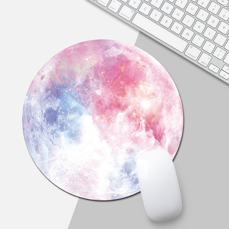 NIXXOS Miếng lót chuột máy tính bằng cao su hình tròn họa tiết hoạt hình dễ thương