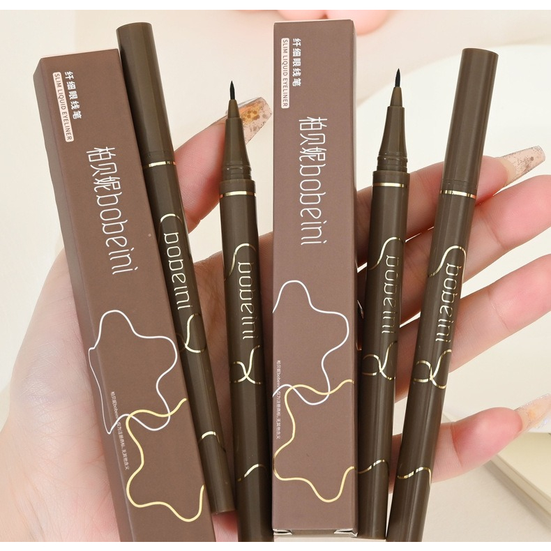 Bút Kẻ Mắt Ngòi Mảnh Mềm Mại Tự Nhiên Không Phai Màu Kháng Nước Lâu Trôi 3 Màu Tùy Chọn HZMBB2152
