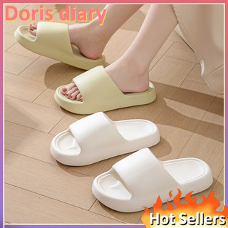 【Doris diary】Dép Đi Trong Nhà Đế Dày Mềm Mại Thoải Mái Chống Trượt Phong Cách Hàn Quốc Cho Nữ