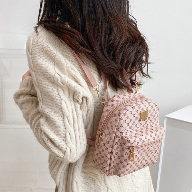 Arctic Hunter   Ba Lô Da PU In Họa Tiết Thời Trang Phong Cách Hàn Quốc