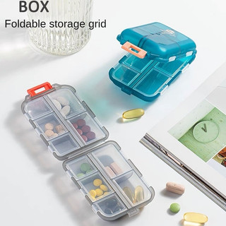 Hộp Đựng Thuốc Mini 10 Ngăn Bằng Nhựa Trong Hộp Chia Thuốc Cao Cấp Dễ Mang Theo Cho Các Hoạt Động Ngoài Trời