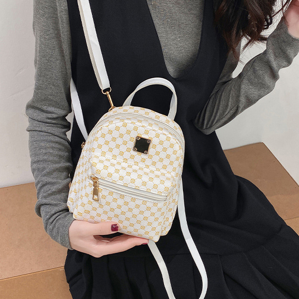 Arctic Hunter   Ba Lô Da PU In Họa Tiết Thời Trang Phong Cách Hàn Quốc