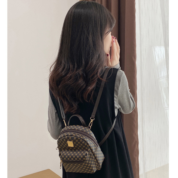 Arctic Hunter   Ba Lô Da PU In Họa Tiết Thời Trang Phong Cách Hàn Quốc