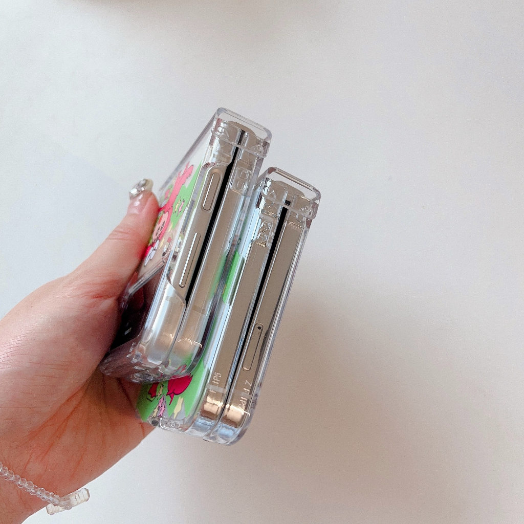 Dễ Thương Bao Da Điện Thoại Nắp Lật Chống Sốc Hình Cậu Bé Bút Chì shin-chan Cho samsung galaxy z flip 3 4 5 flip4 flip5