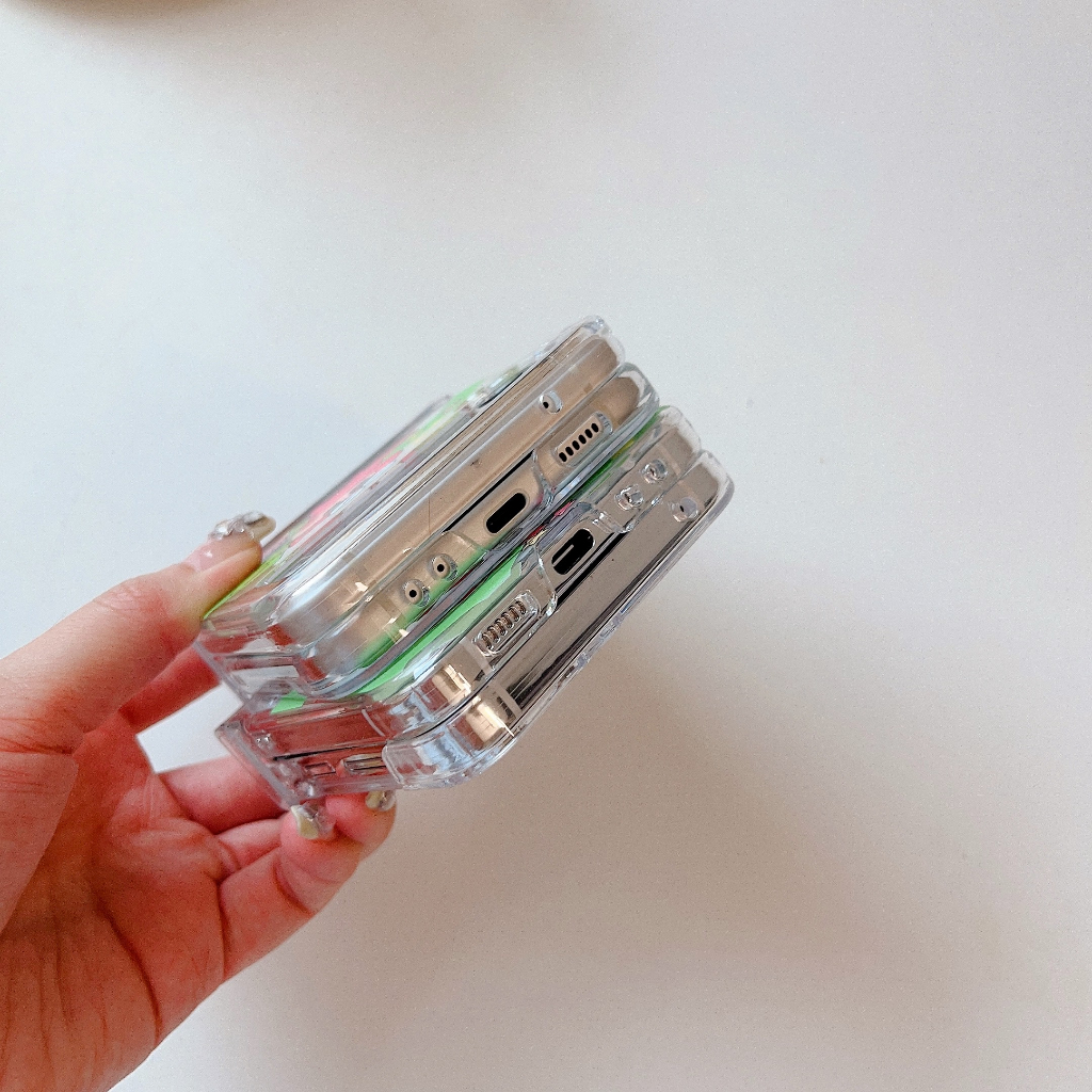 Dễ Thương Bao Da Điện Thoại Nắp Lật Chống Sốc Hình Cậu Bé Bút Chì shin-chan Cho samsung galaxy z flip 3 4 5 flip4 flip5